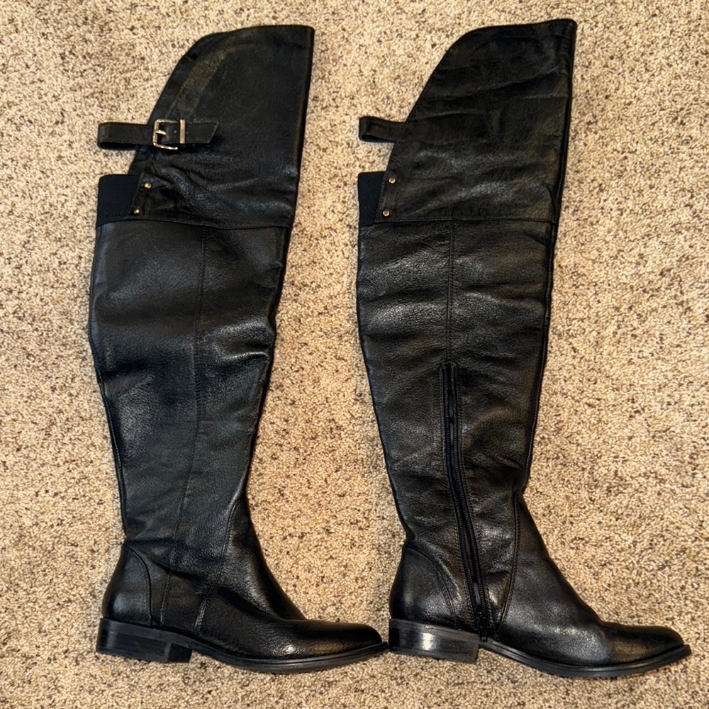 Steve Madden Sammm Over-the-Knee Leather Boots
